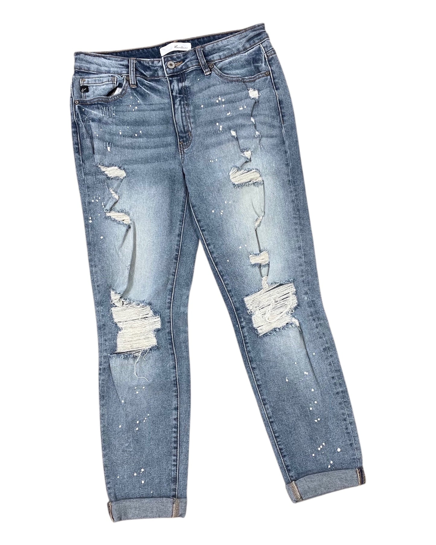 Jeans Cropped By Kancan In Blue Denim, Size:L