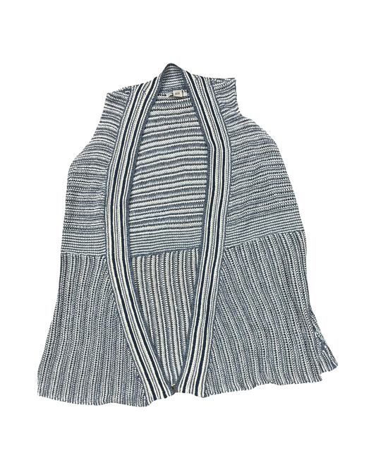 Cardigan By Ariat In Blue & Cream, Size:Xl