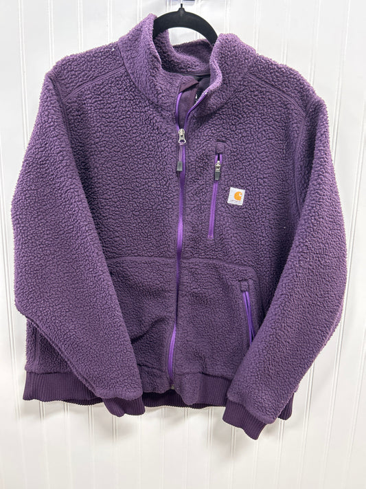 Jacket Fleece By Carhartt In Purple, Size:Xl