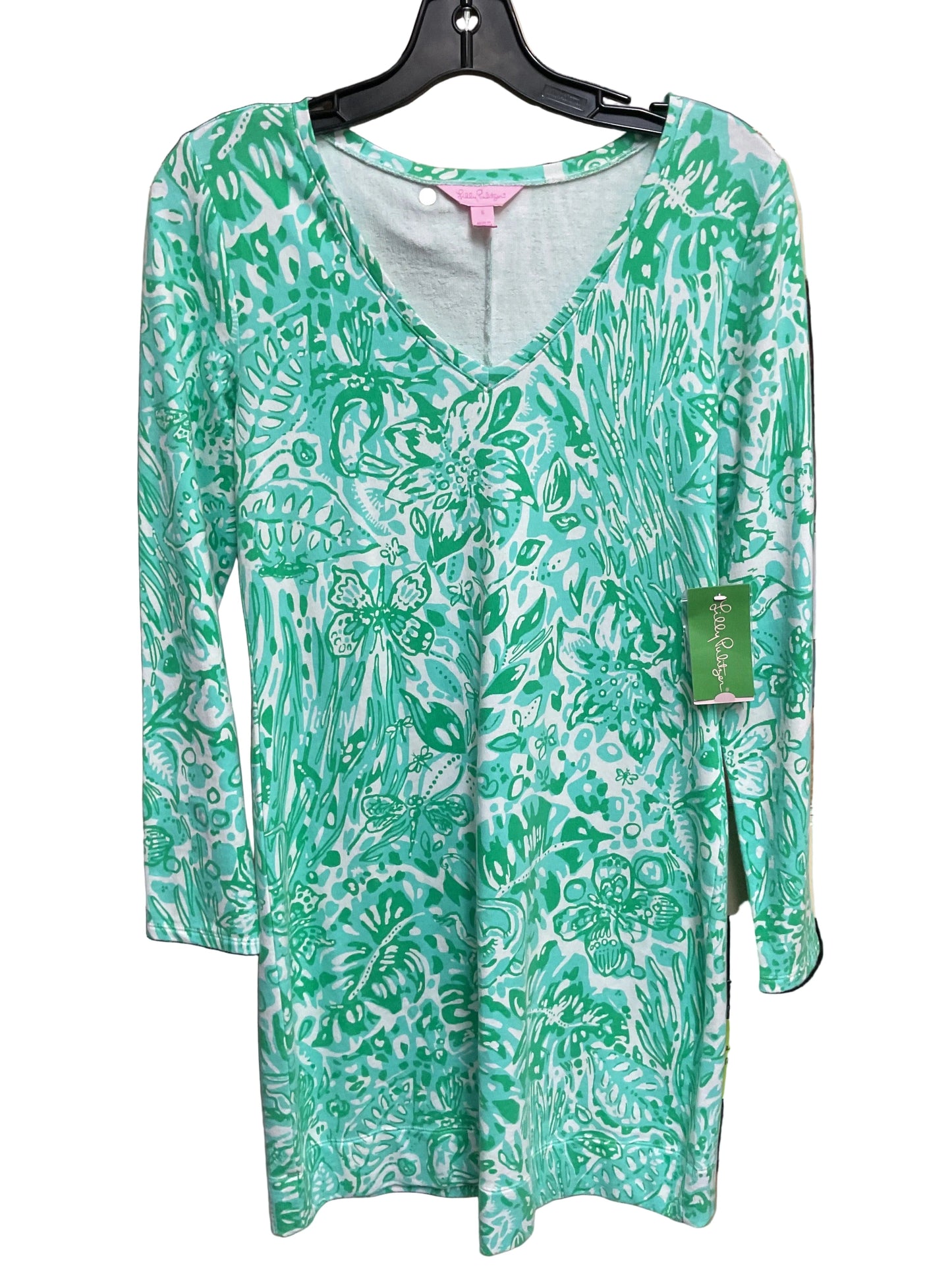 Dress Designer By Lilly Pulitzer In Green & White, Size:S
