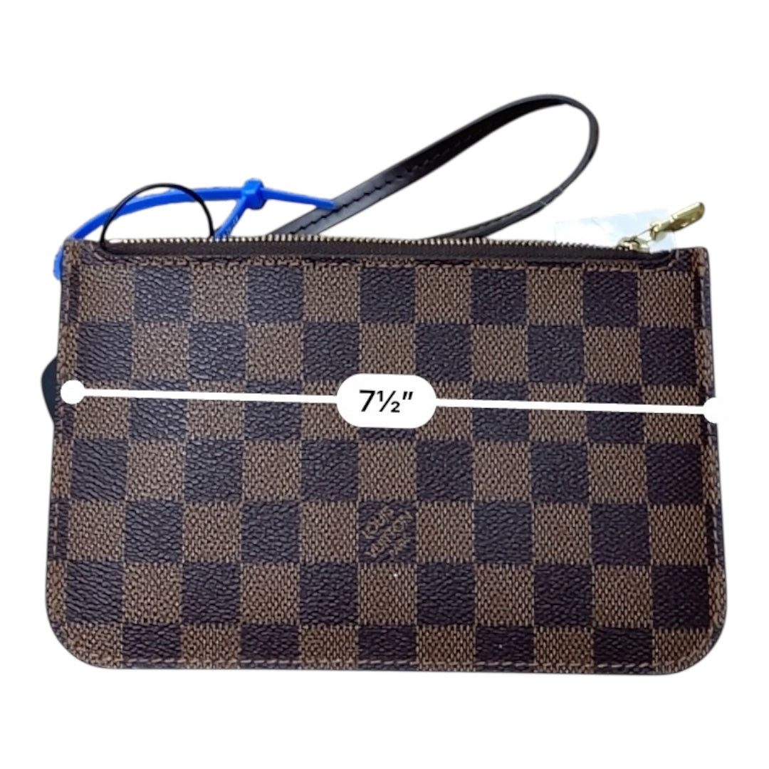 Wristlet Luxury Designer By Louis Vuitton In Brown, Size:Medium