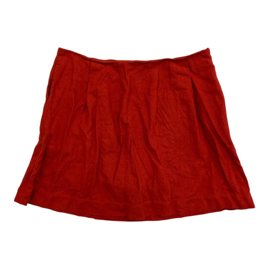 Skort By Banana Republic In Red Orange, Size:6