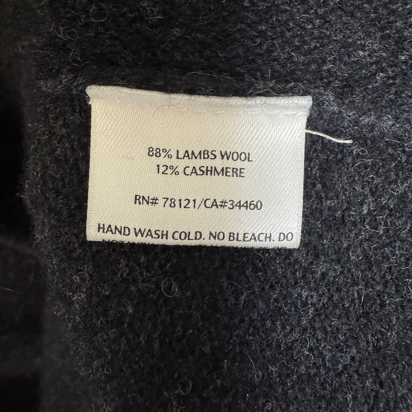 Lambs Wool and Cashmere Sweater Cardigan By Eileen Fisher In Grey, Size: 2x