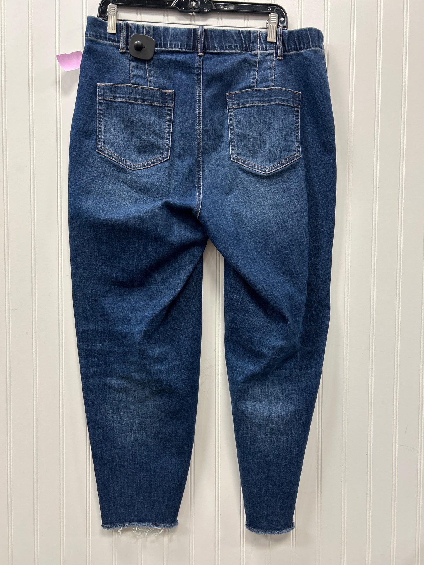 Jeans Straight By J. Jill In Blue Denim, Size:16