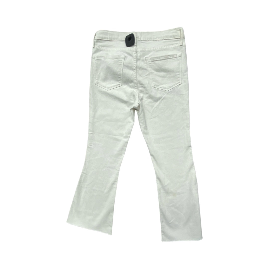 Jeans Flared By Frame In White, Size:6