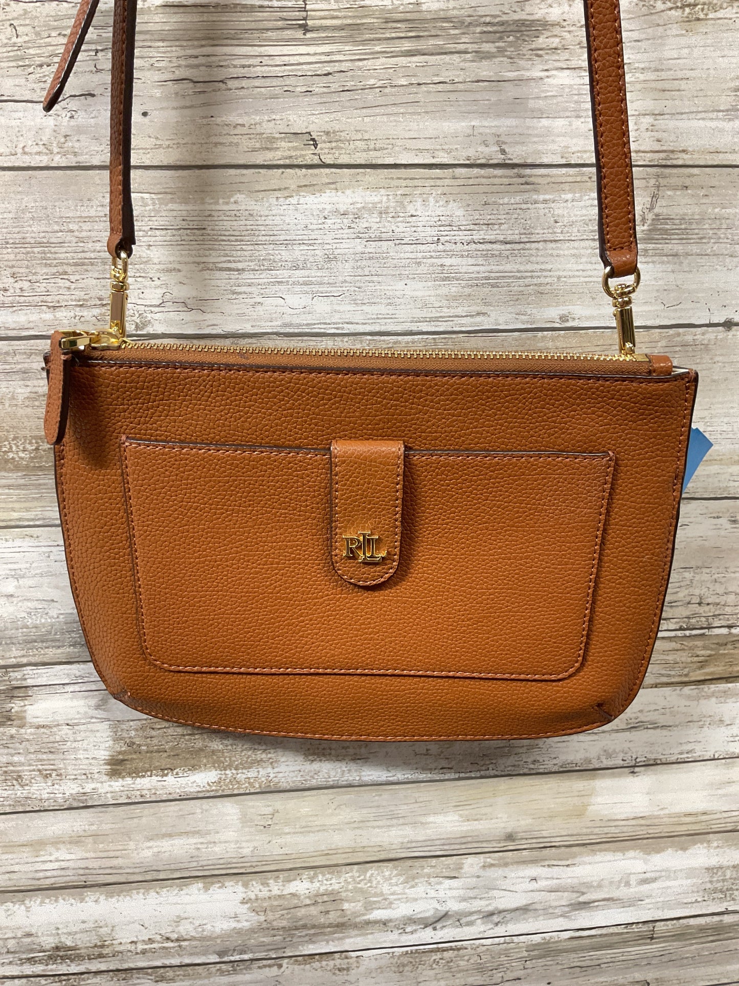 Crossbody By Lauren By Ralph Lauren In Brown, Size:Small