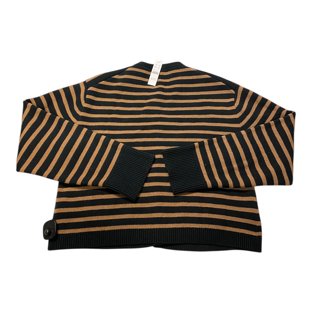Sweater Cardigan By J. Crew In Striped Pattern, Size:L