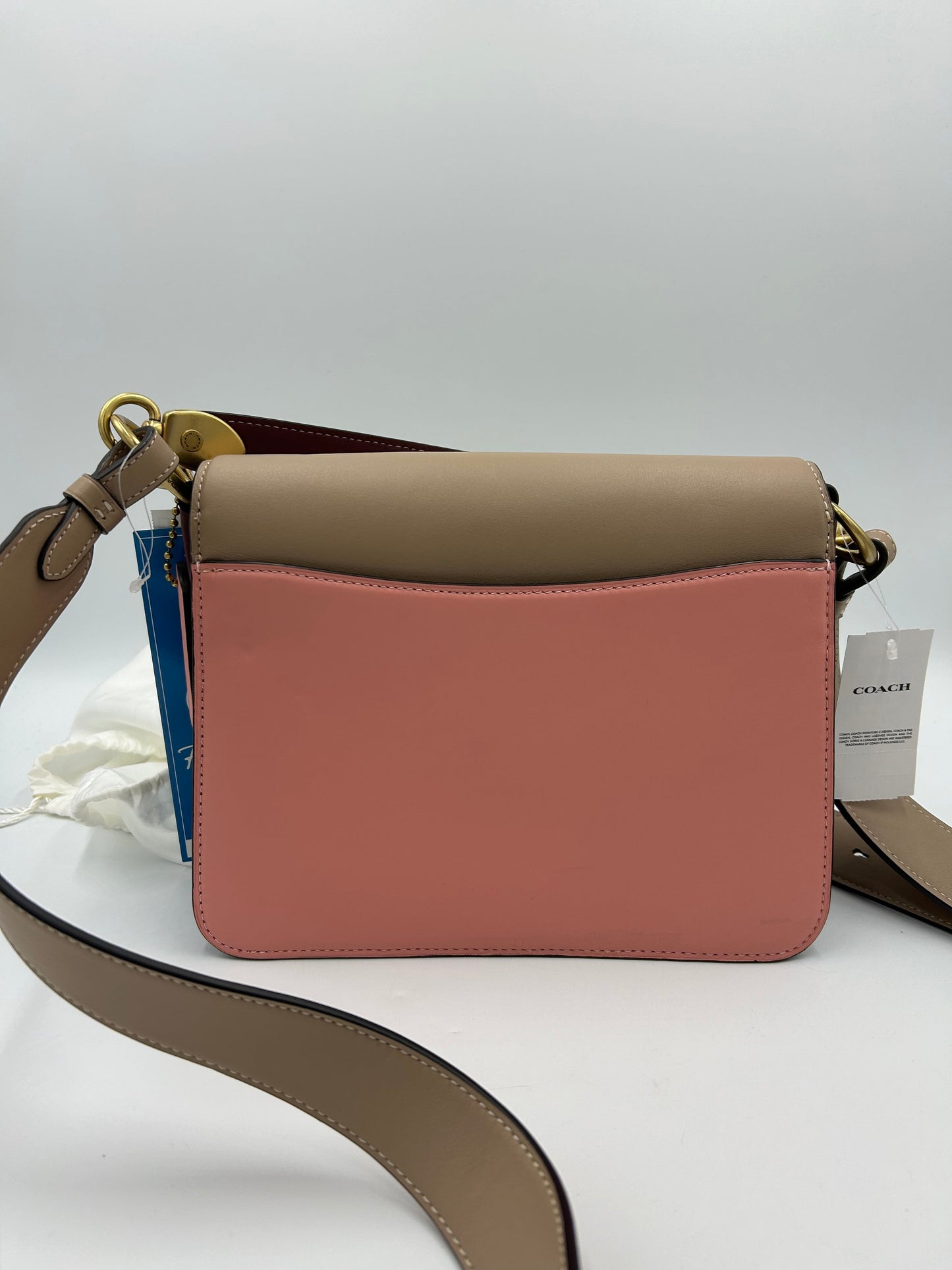 New! Coach Colorblock Beat Designer Saddle Bag