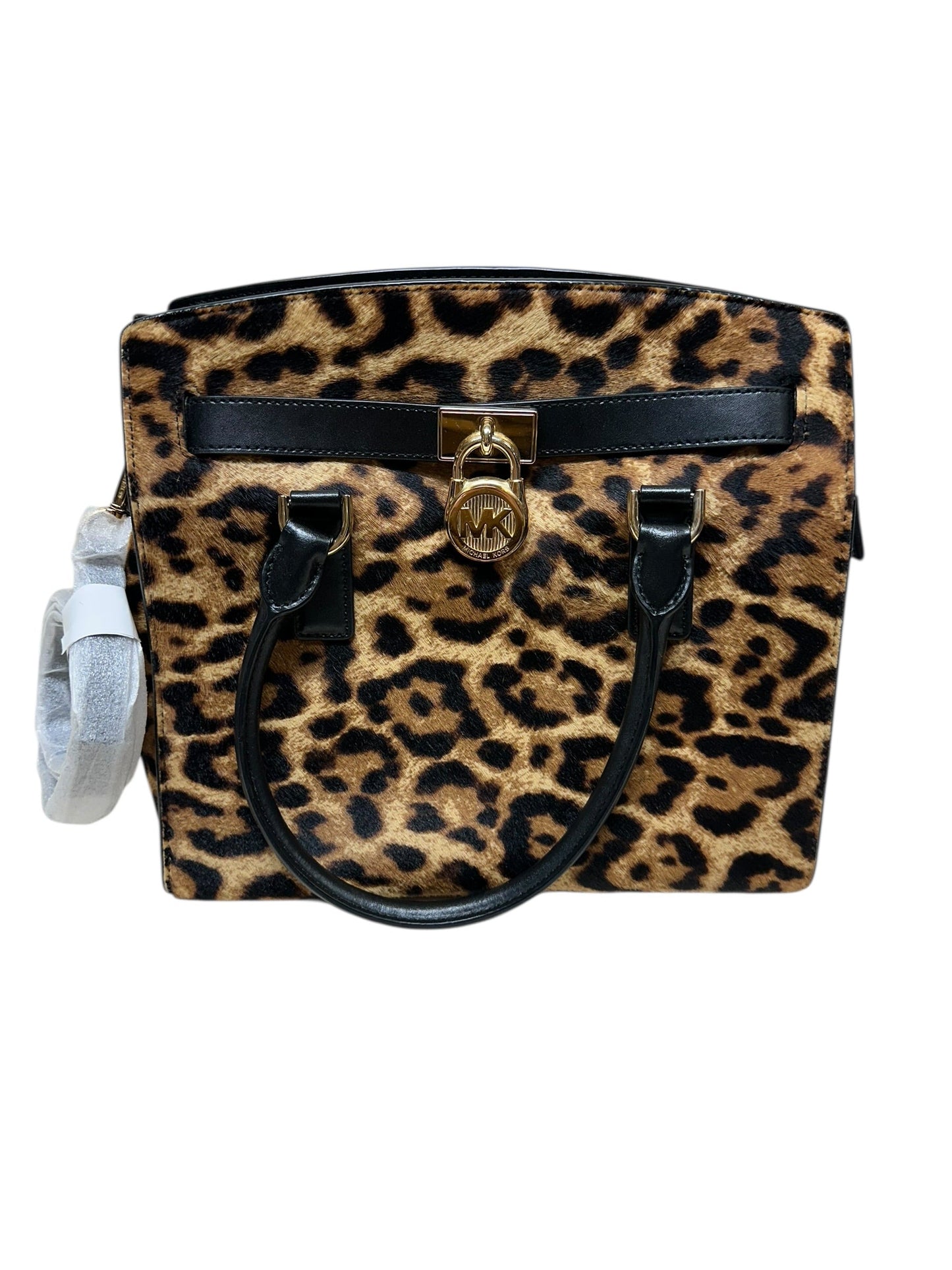 Handbag Designer By Michael Kors In Animal Print, Size:Large