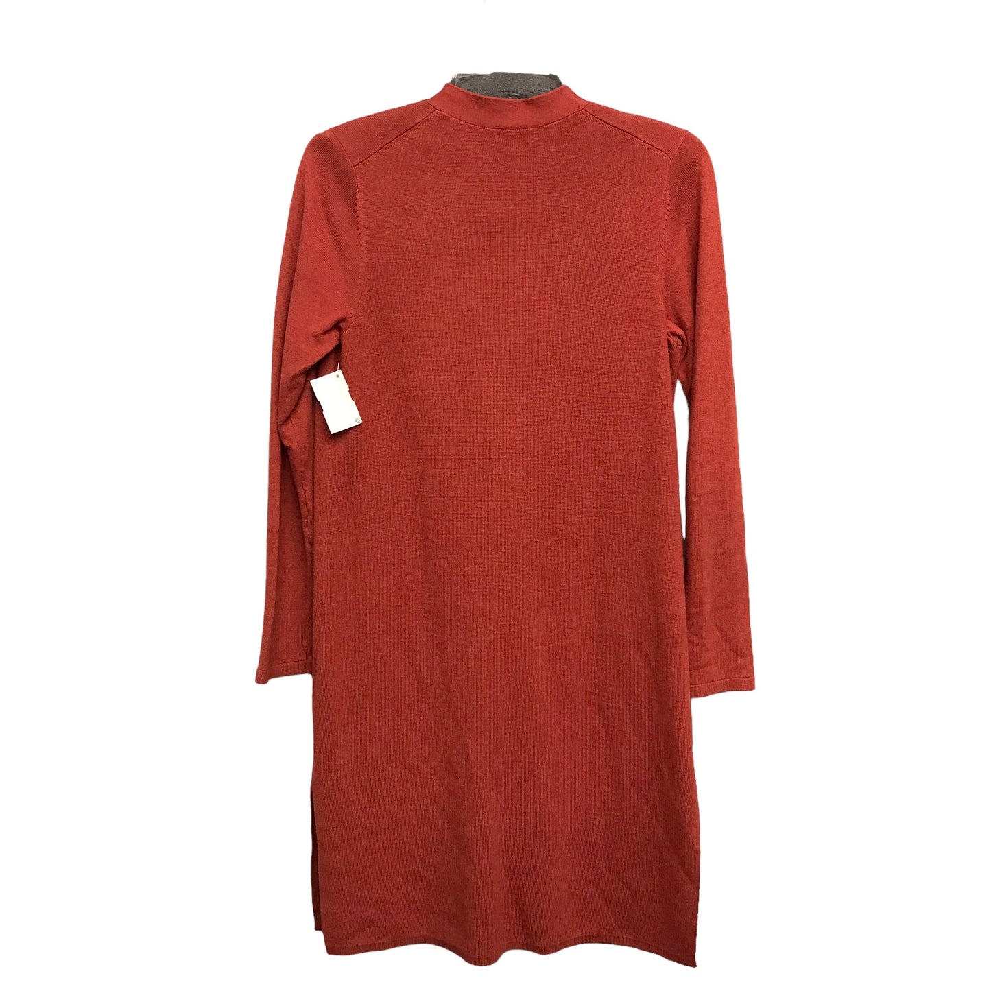 Dress Sweater By Ann Taylor In Orange, Size:M