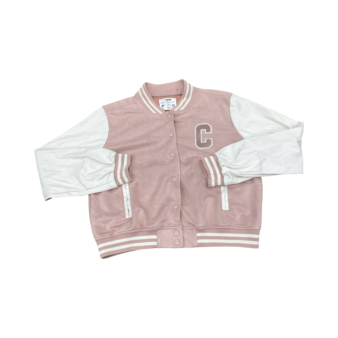 Jacket Other By Ci Sono In Pink & White, Size:Xl