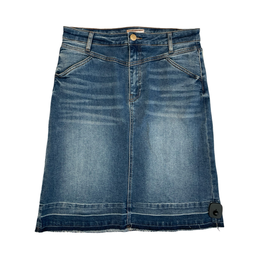 Skirt Midi By Kut In Blue Denim, Size:10