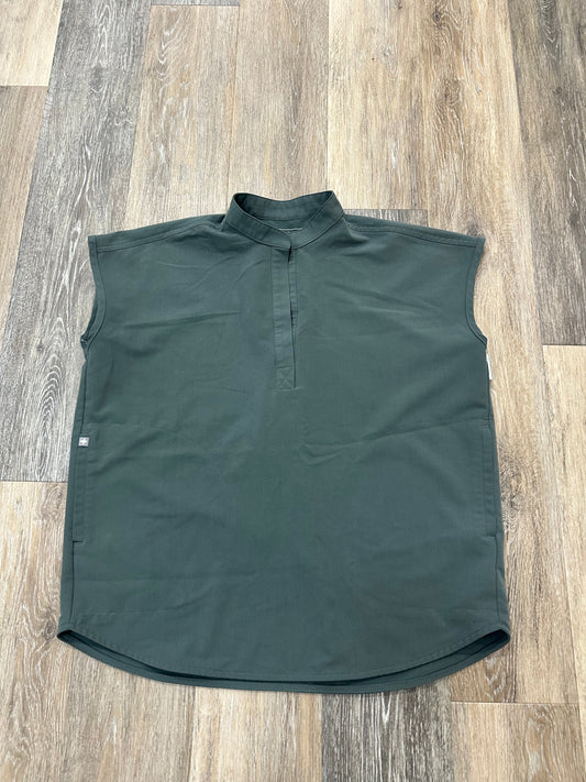 Scrub Top Short Sleeve By Figs In Green, Size: Xs