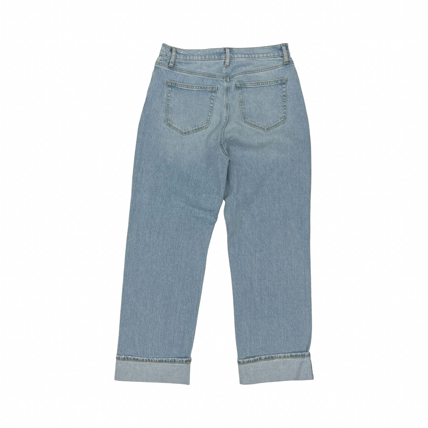 Jeans Straight By Loft In Blue Denim, Size:8