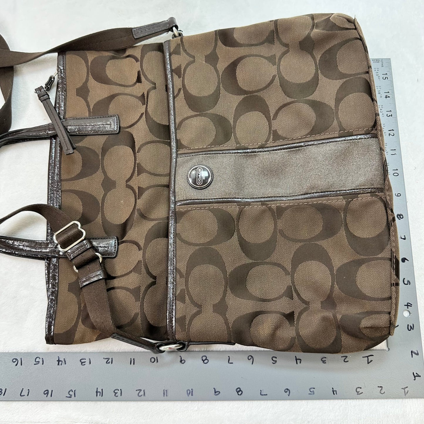 Crossbody Designer By Coach, Size: Large