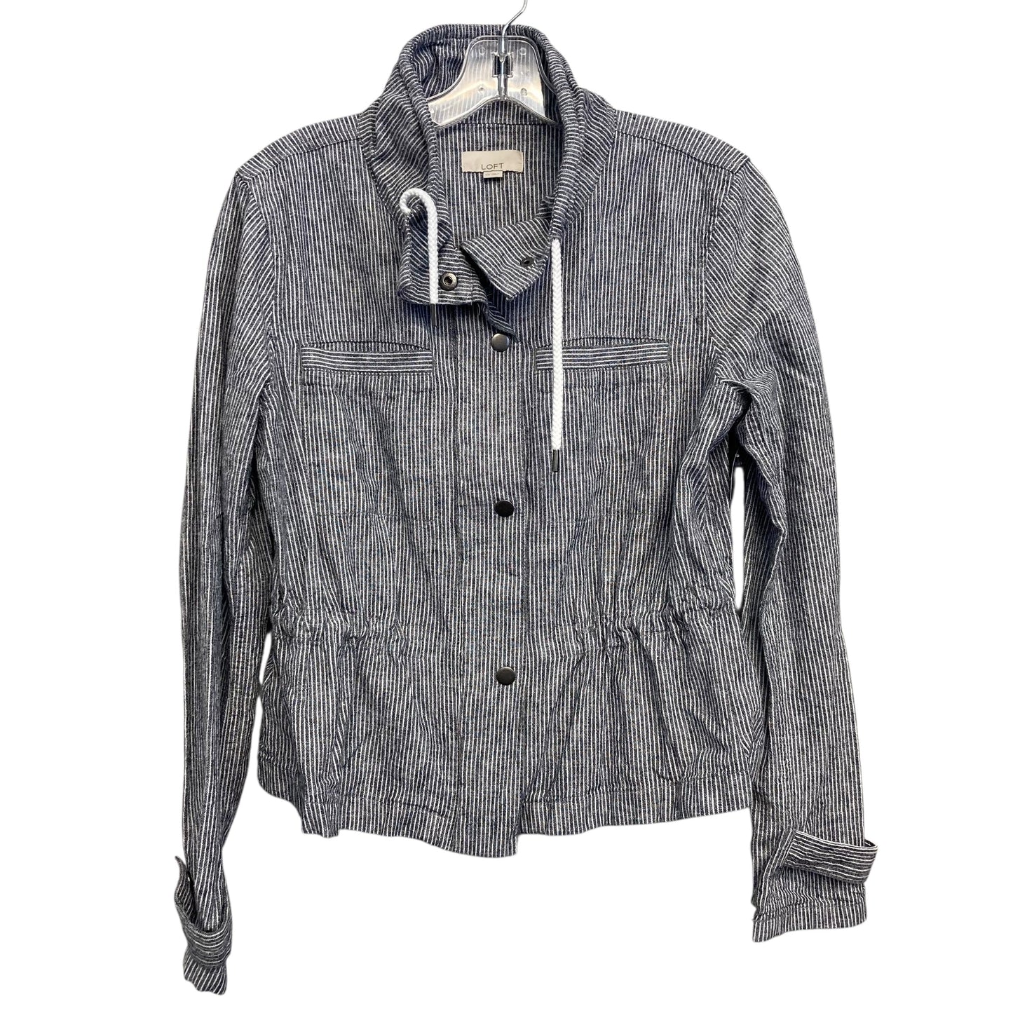 Jacket Other By Loft In Striped Pattern, Size:Xs