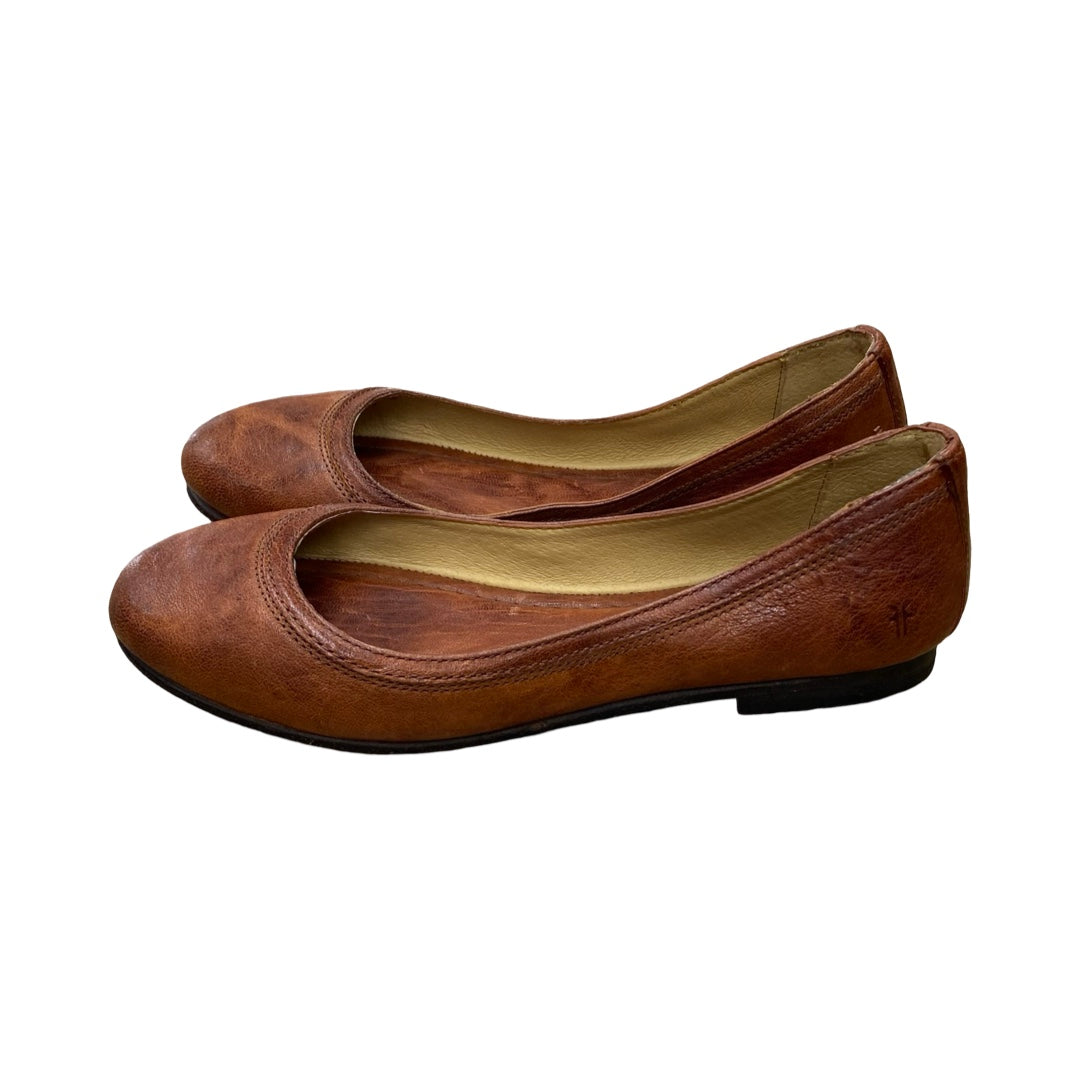 Shoes Designer By Frye In Brown, Size:7.5