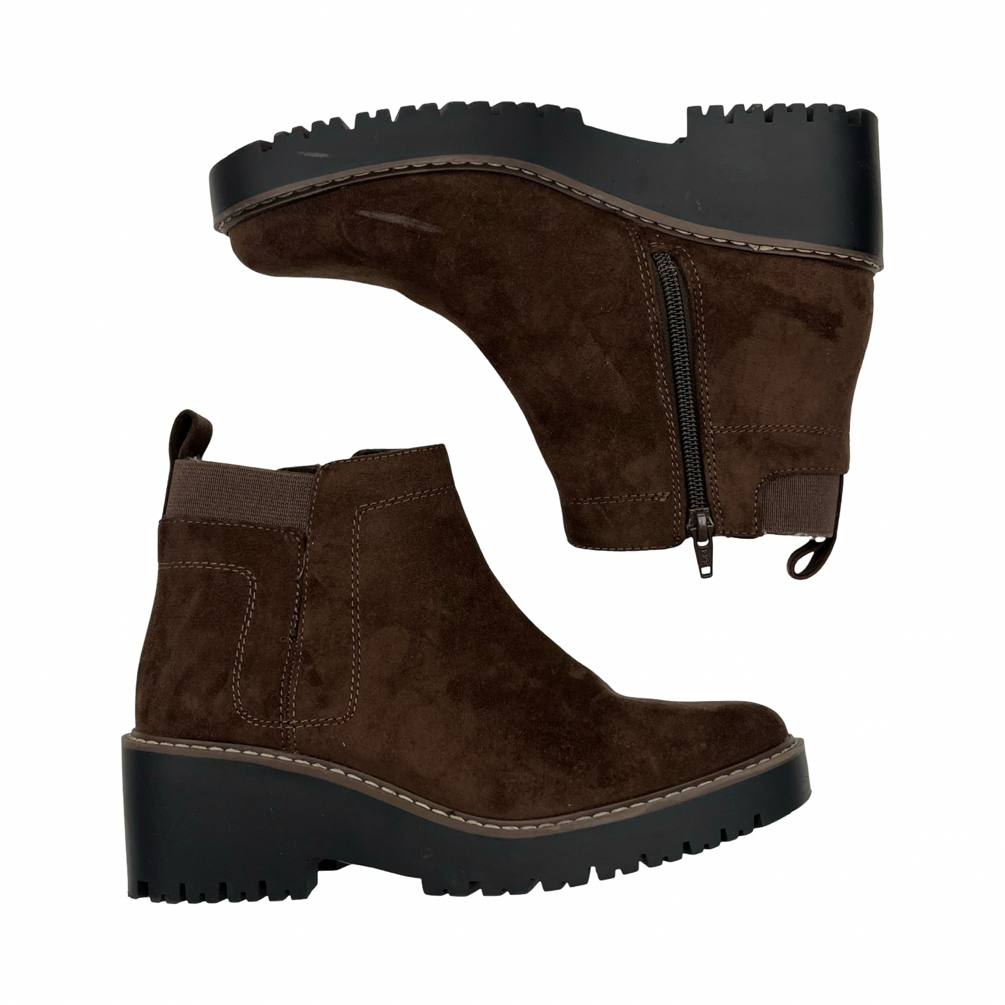 Boots Ankle Heels By Sonoma In Brown, Size:7.5