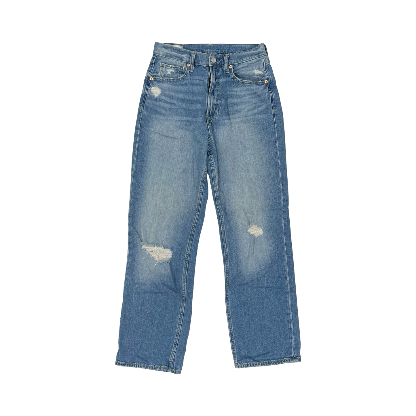 Jeans Straight By Gap In Blue Denim, Size:4