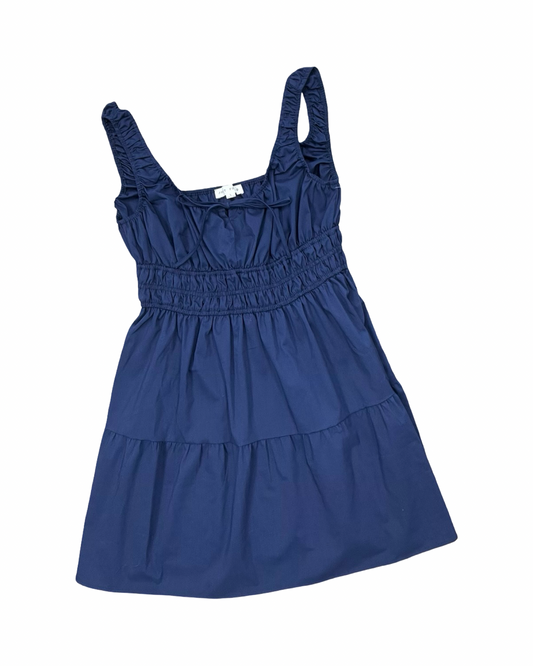 Dress Casual Midi By Clothes Mentor In Navy, Size:L