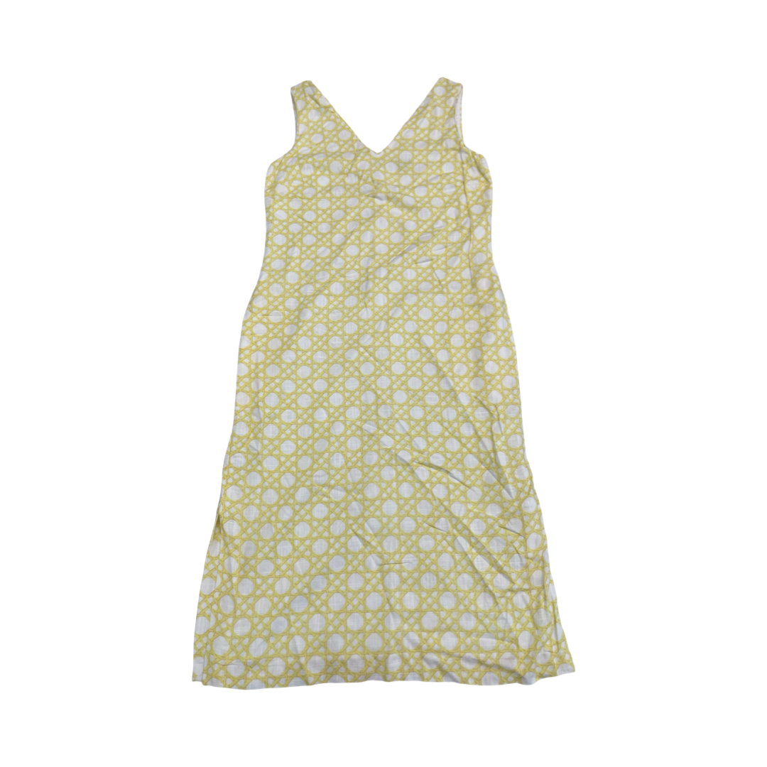 Dress Casual Midi By Ann Taylor In Yellow, Size:4