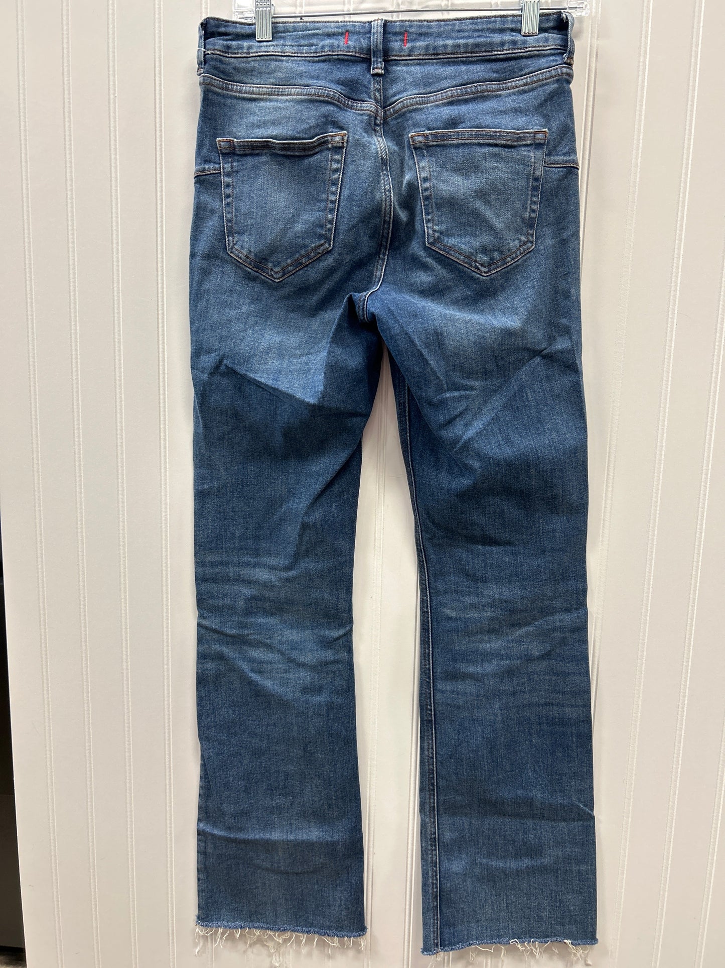 Jeans Boot Cut By Zara In Blue Denim, Size:8