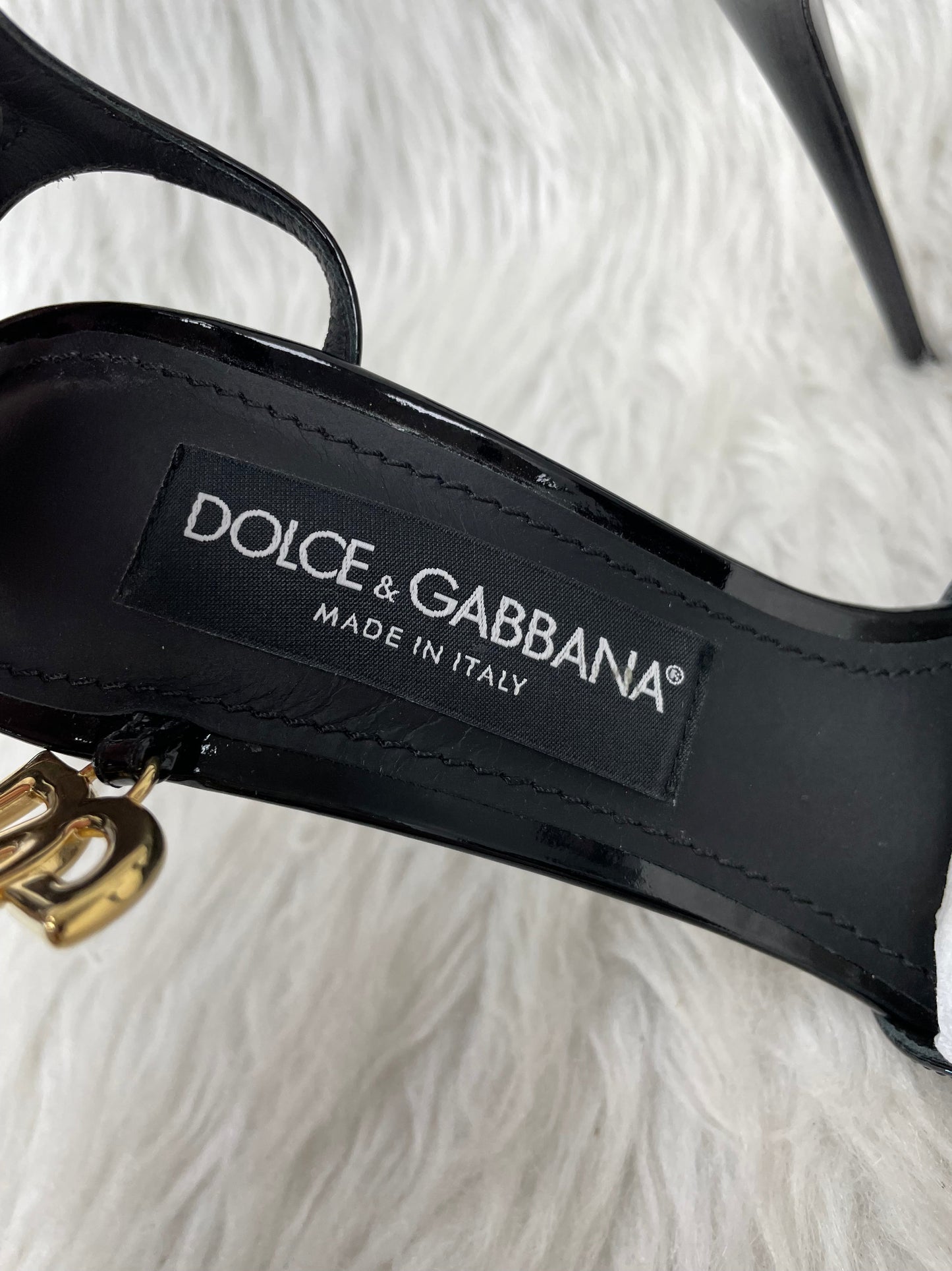 Shoes Luxury Designer By Dolce And Gabbana In Black, Size:8.5