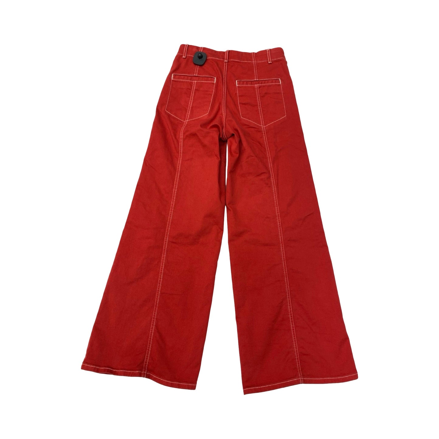 Jeans Wide Leg By Maeve In Red Denim, Size:4