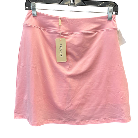 Athletic Skort By Ekouaer In Pink, Size:S