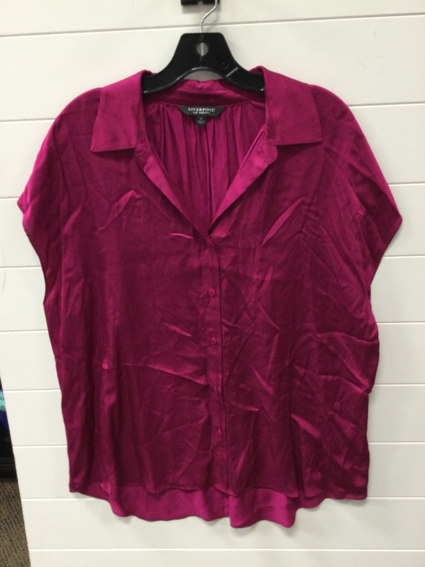 Top Sleeveless By Liverpool In Pink, Size:Xl