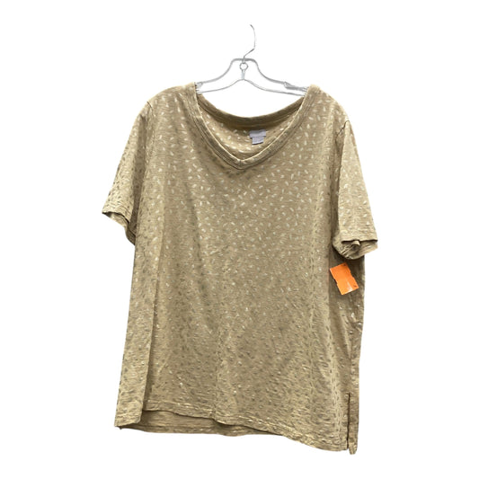 Top Ss By Chicos In Tan, Size:Xl