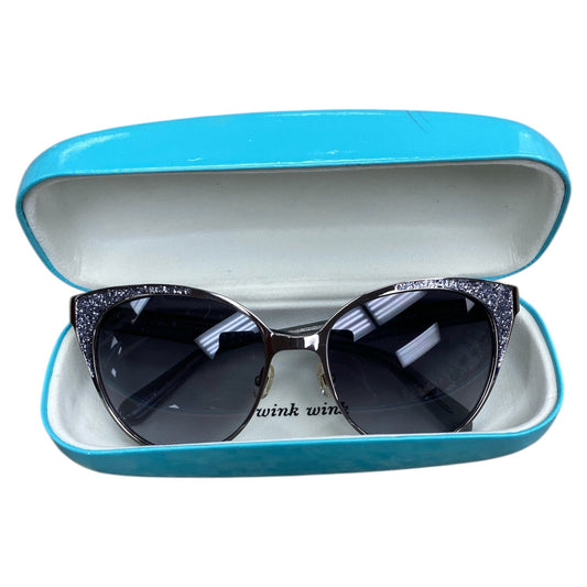 Sunglasses Designer By Kate Spade In Silver