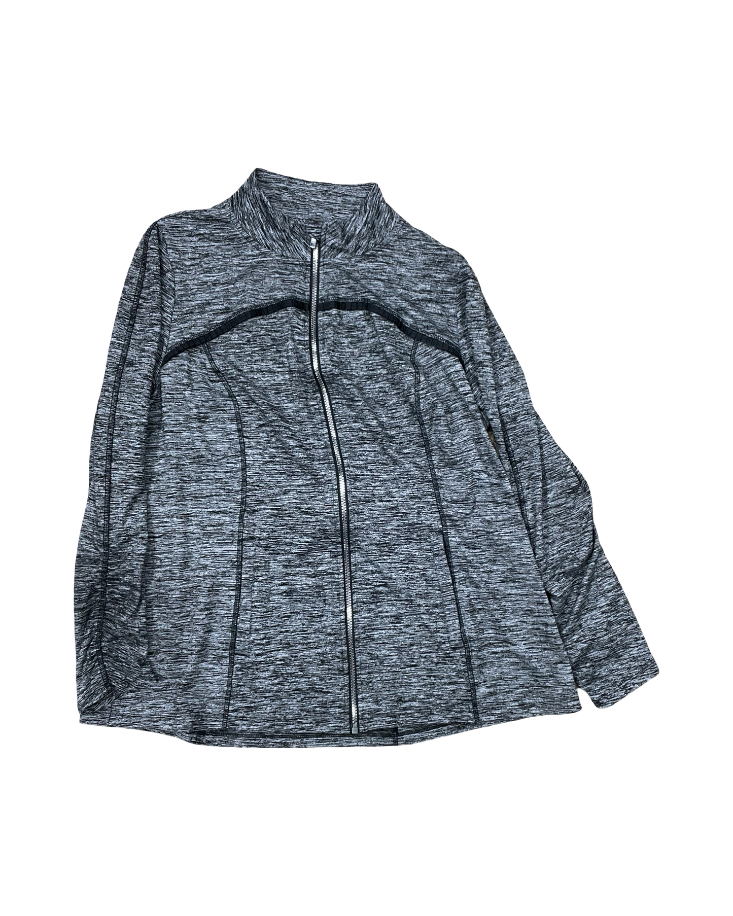 Athletic Jacket By Livi Active In Black & Grey, Size:L