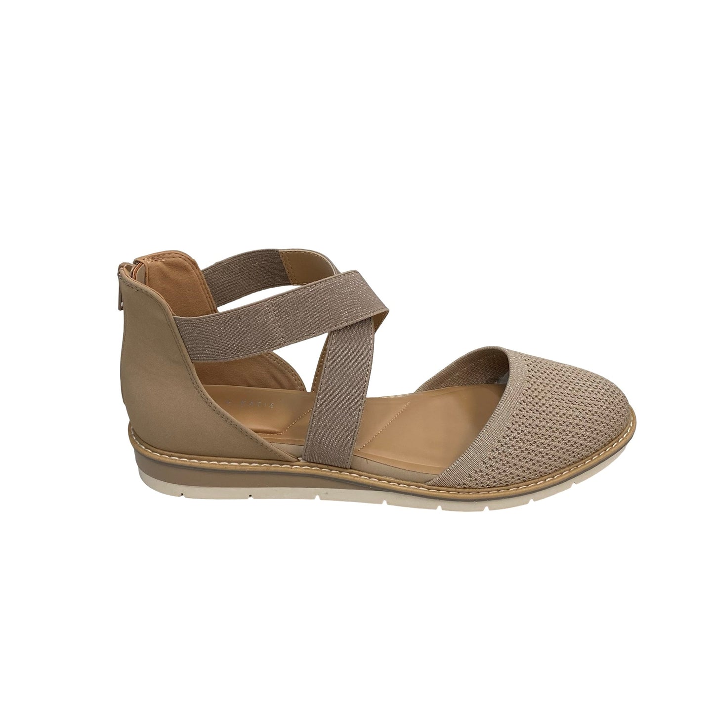 Shoes Flats By Kelly And Katie In Cream, Size:9.5