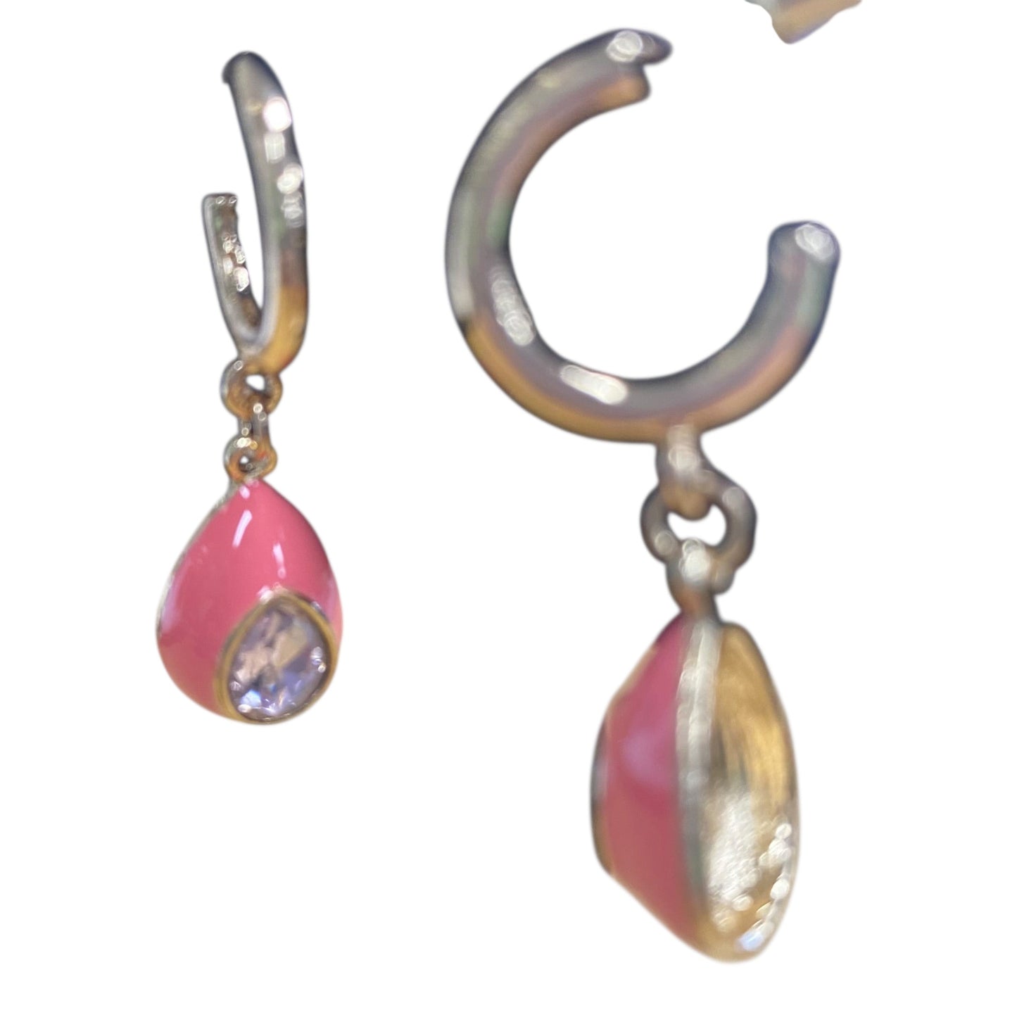 Earrings Dangle/Drop By Simply Noelle In Coral