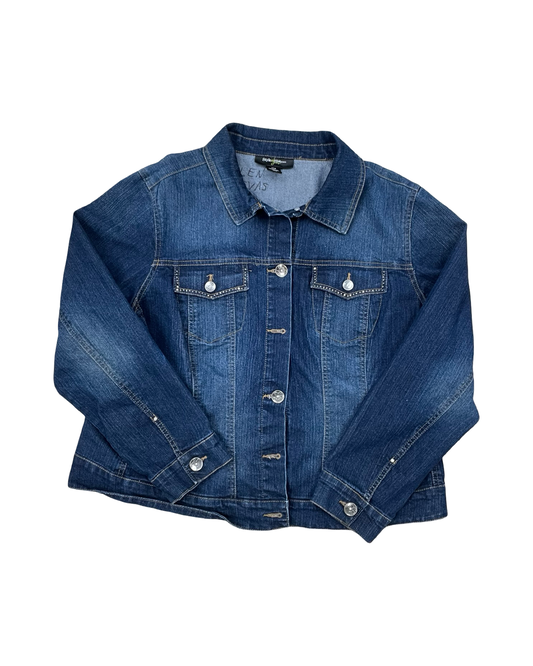 Jacket Denim By Style And Company In Blue Denim, Size:L