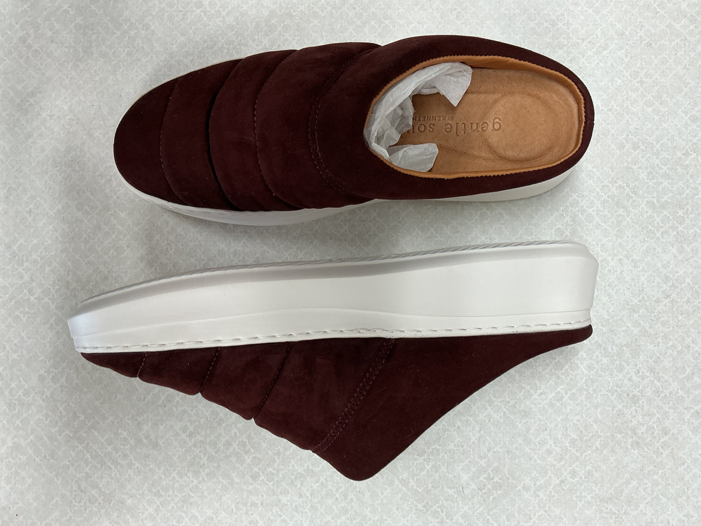 Shoes Flats By Gentle Souls In Maroon, Size:11