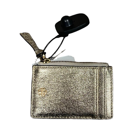 Wallet Designer By Tory Burch In Gold, Size:Small