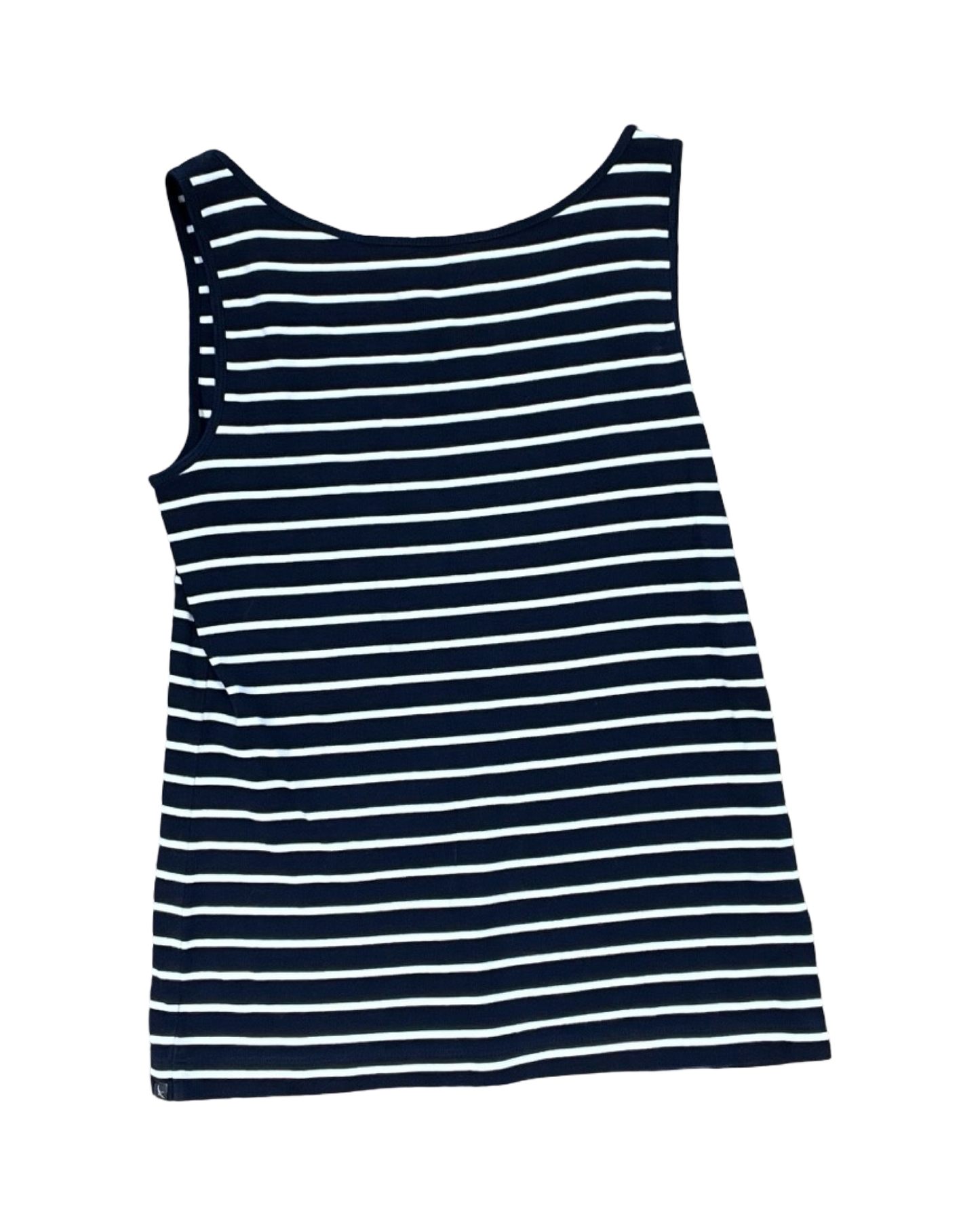 Tank Top By Eddie Bauer In Blue & White, Size:L