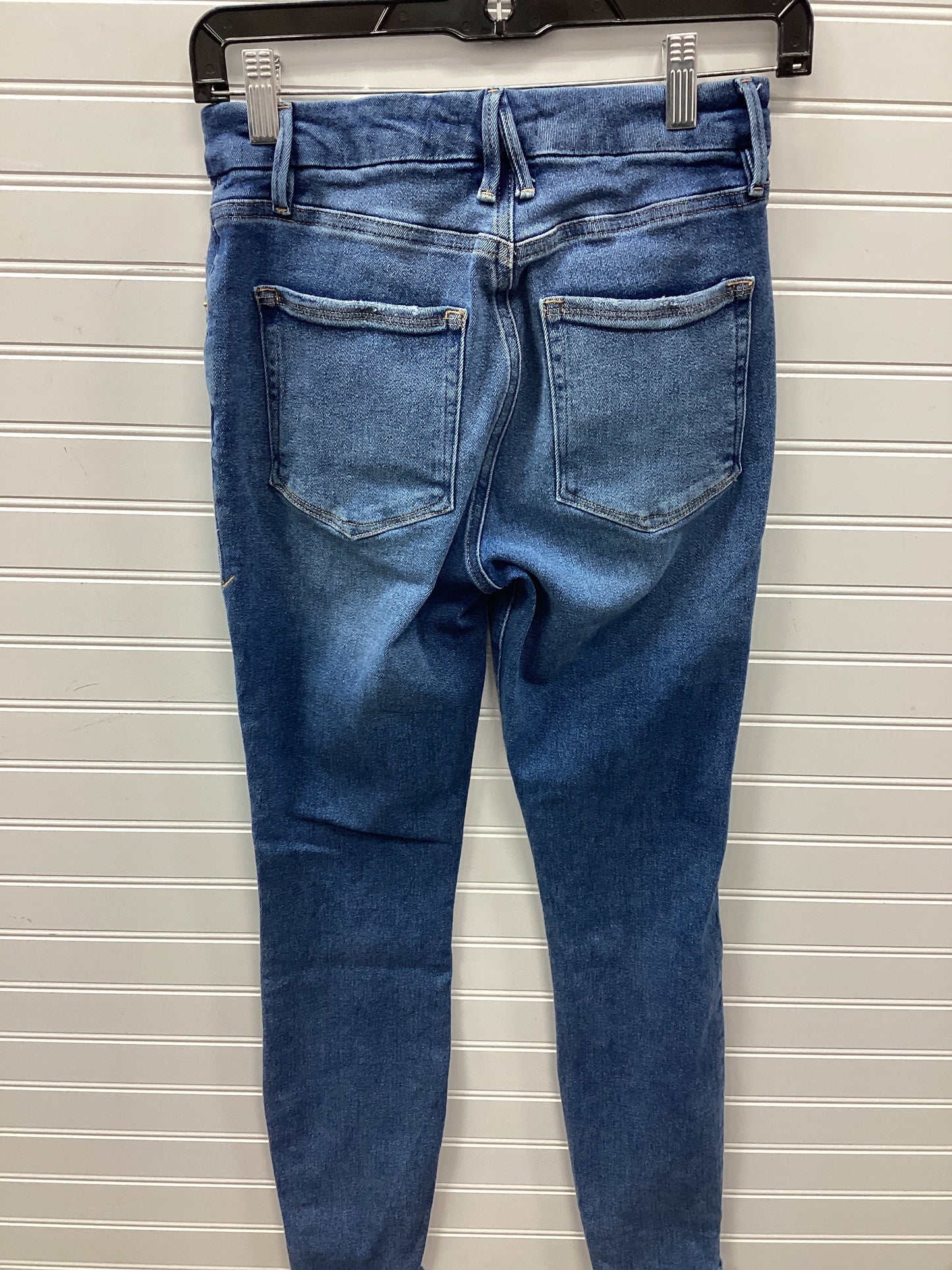 Jeans Skinny By Good American In Blue Denim, Size:6