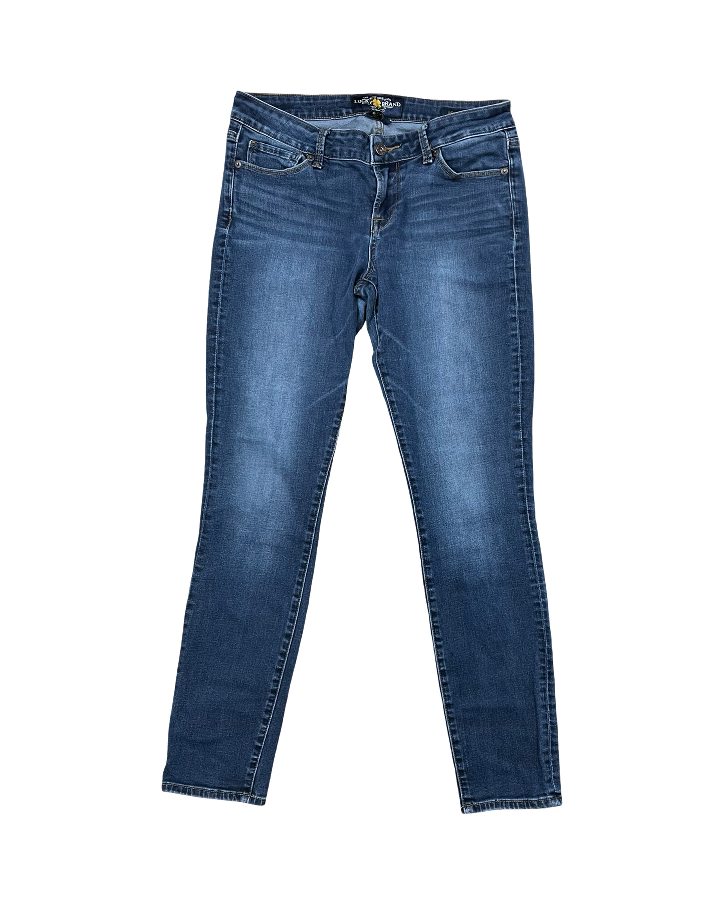 Jeans Skinny By Lucky Brand In Blue Denim, Size:6
