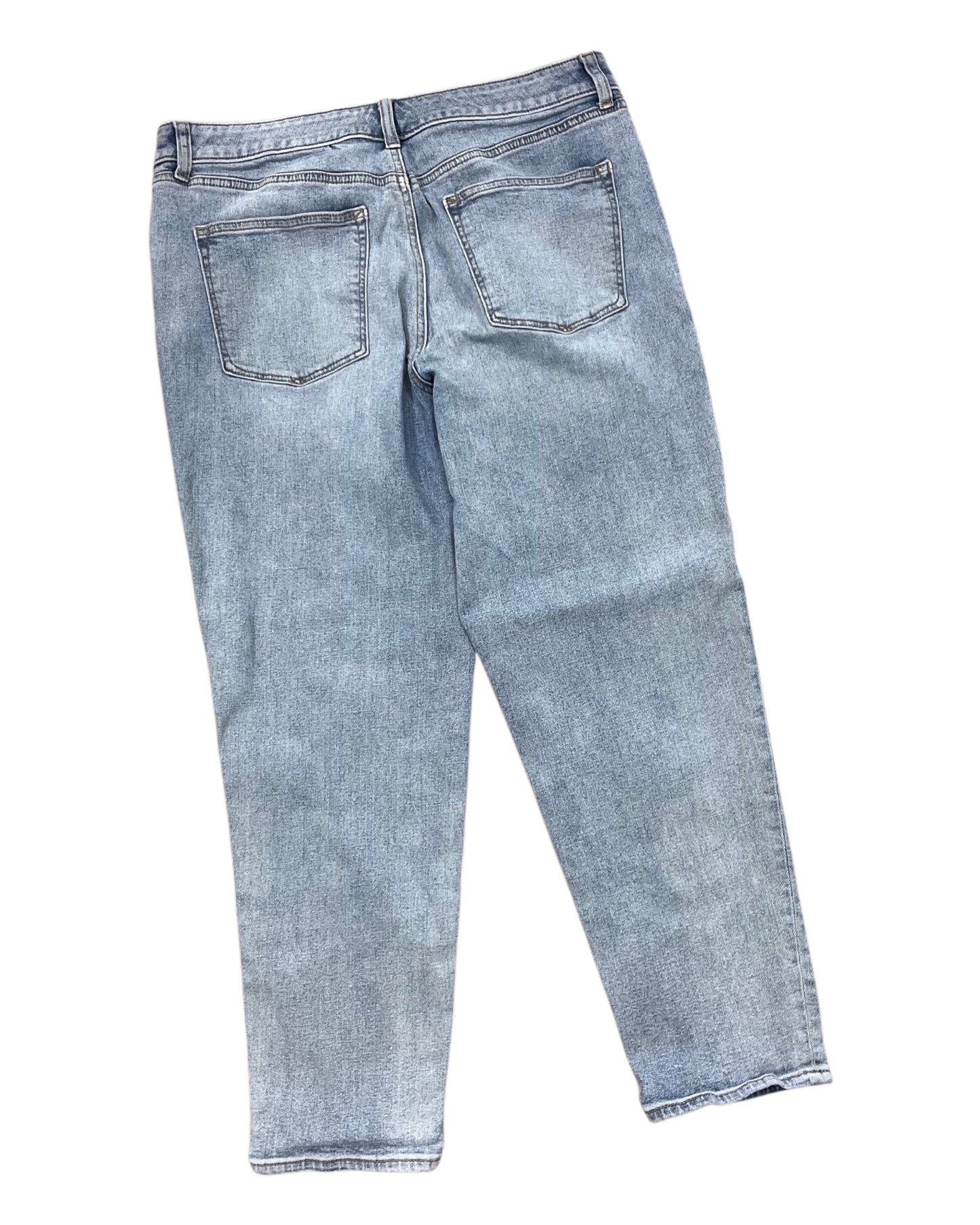 Jeans Straight By Talbots In Blue Denim, Size:12