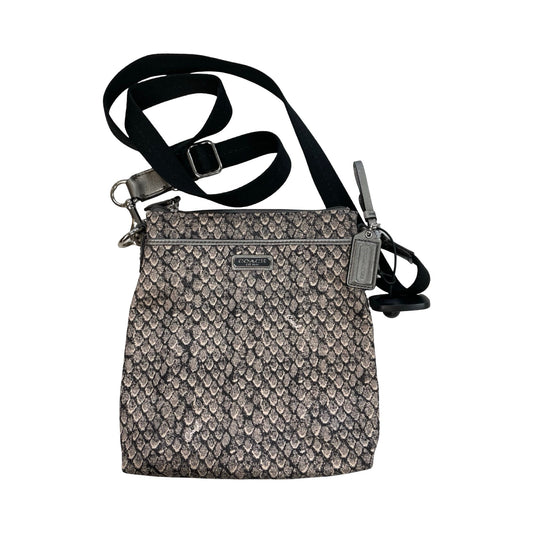 Handbag Designer By Coach In Snakeskin Print, Size:Small