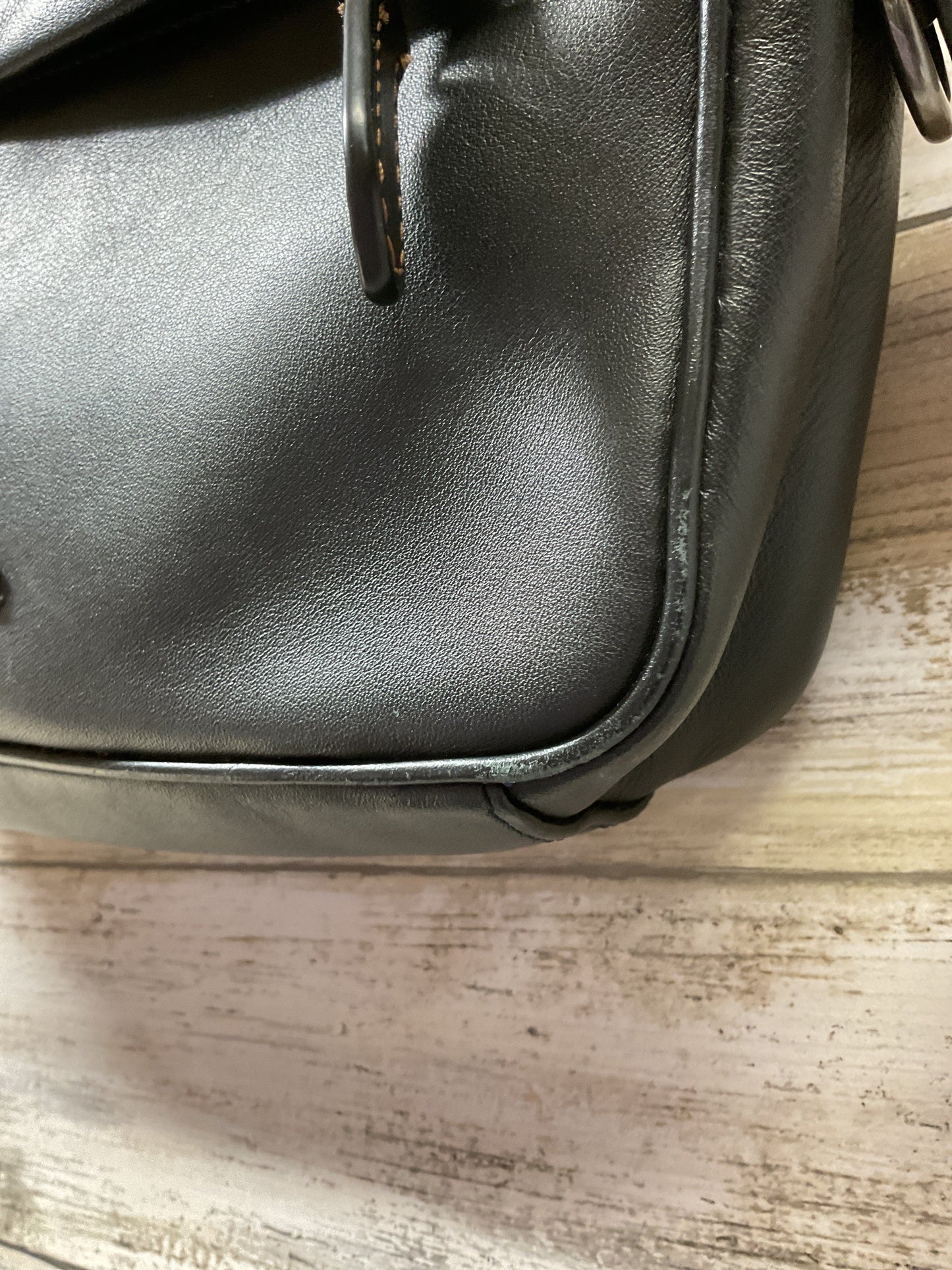 Handbag Designer By Coach In Black, Size:Small