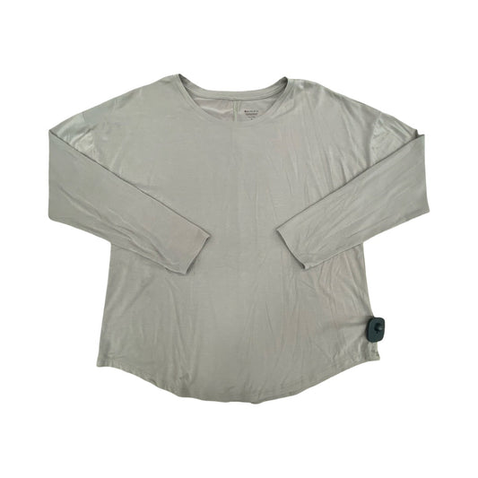 Athletic Top Ls Crewneck By Athleta In Taupe, Size:M