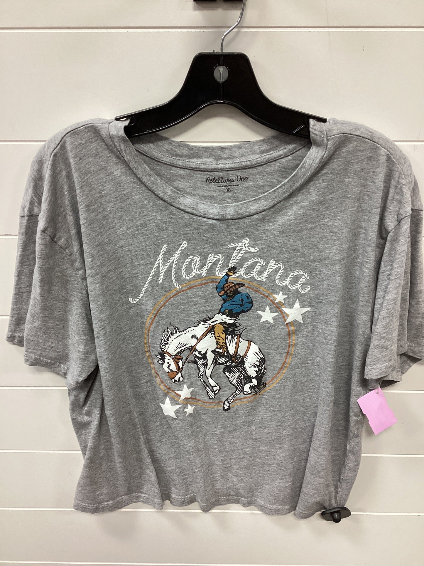 Top Ss By Clothes Mentor In Grey, Size:Xl