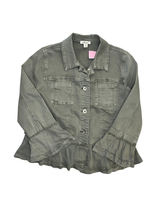 Jacket Denim By Tribal In Green, Size:S