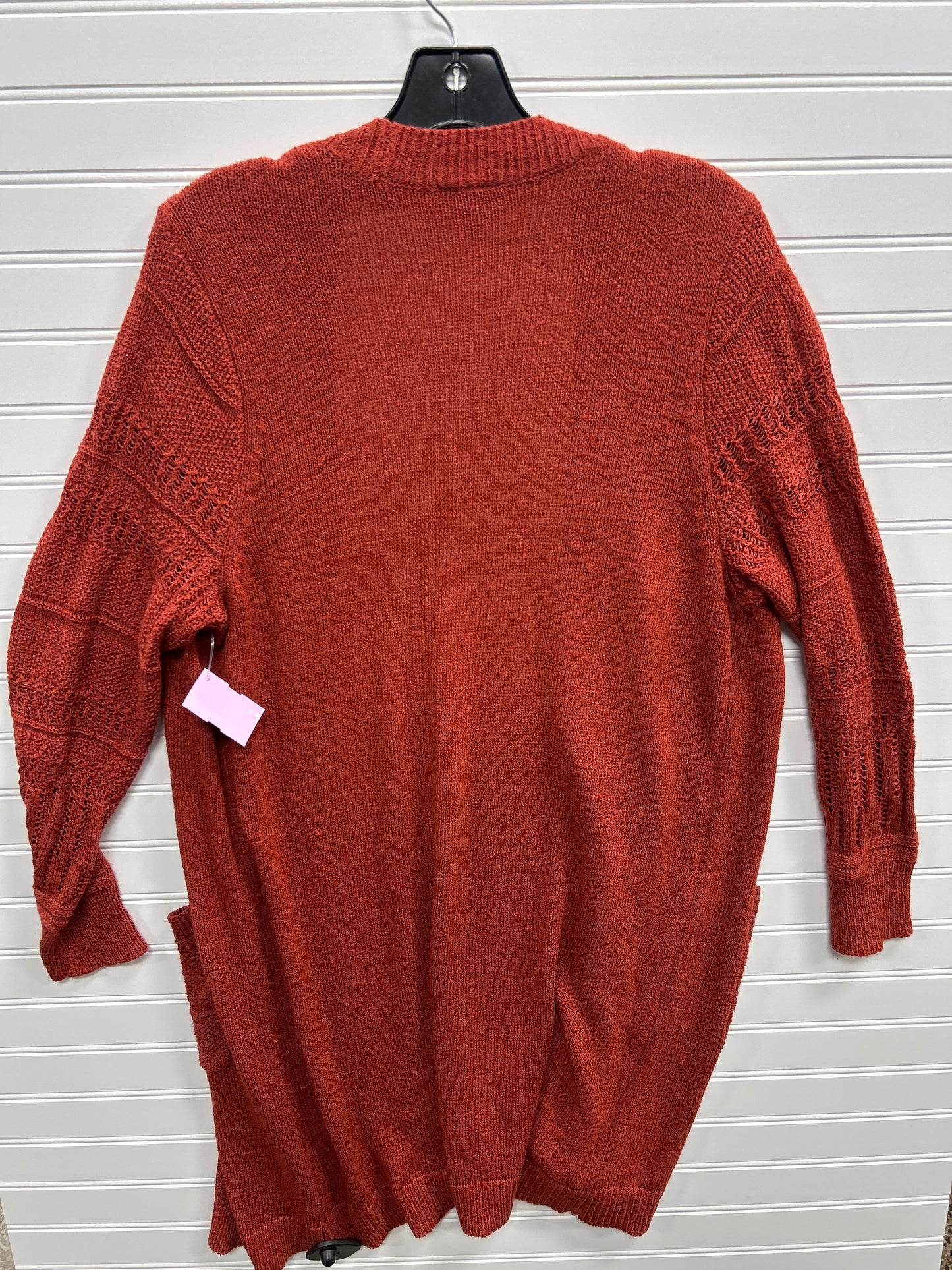 Sweater Cardigan By Torrid In Orange, Size:1X