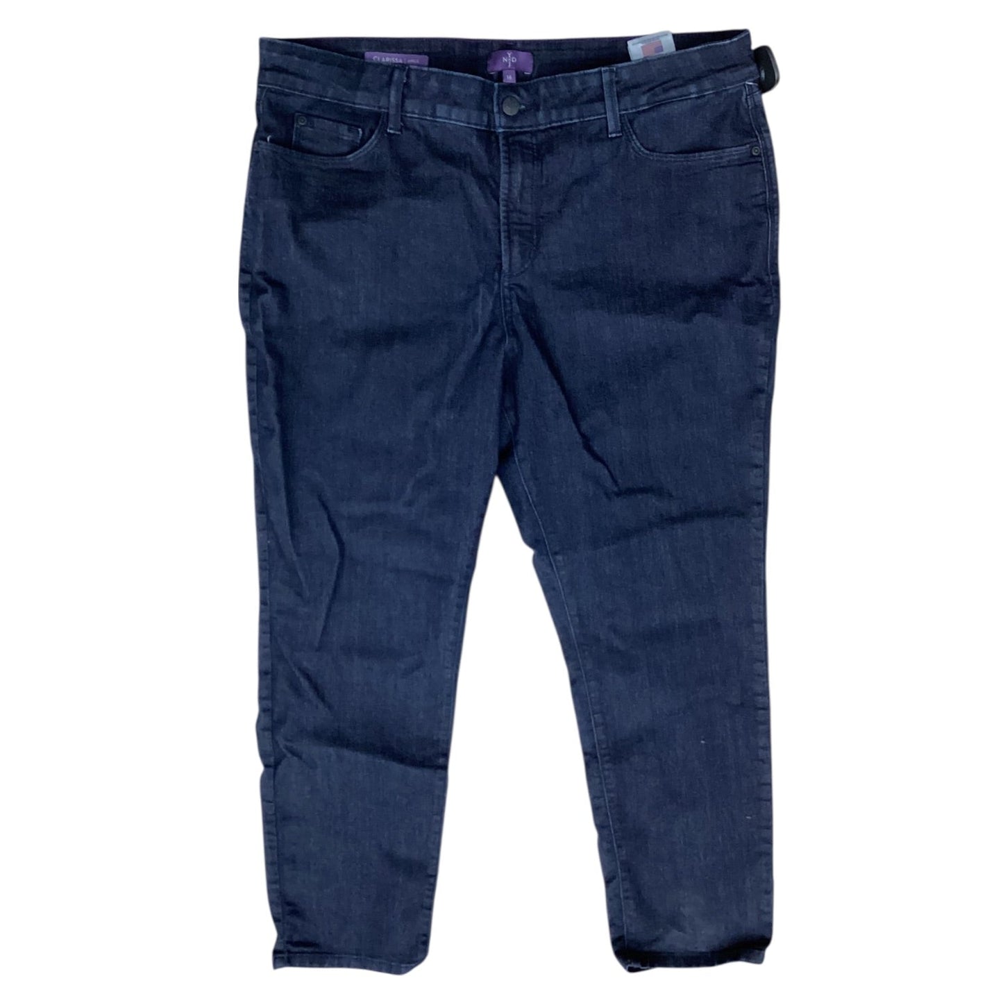Jeans Straight By Not Your Daughters Jeans In Blue Denim, Size:16