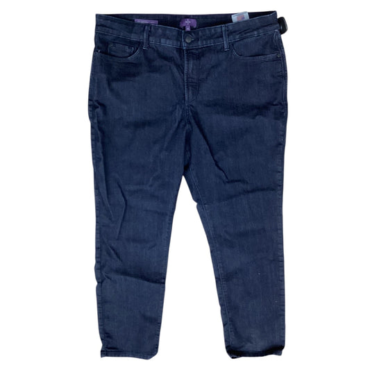 Jeans Straight By Not Your Daughters Jeans In Blue Denim, Size:16